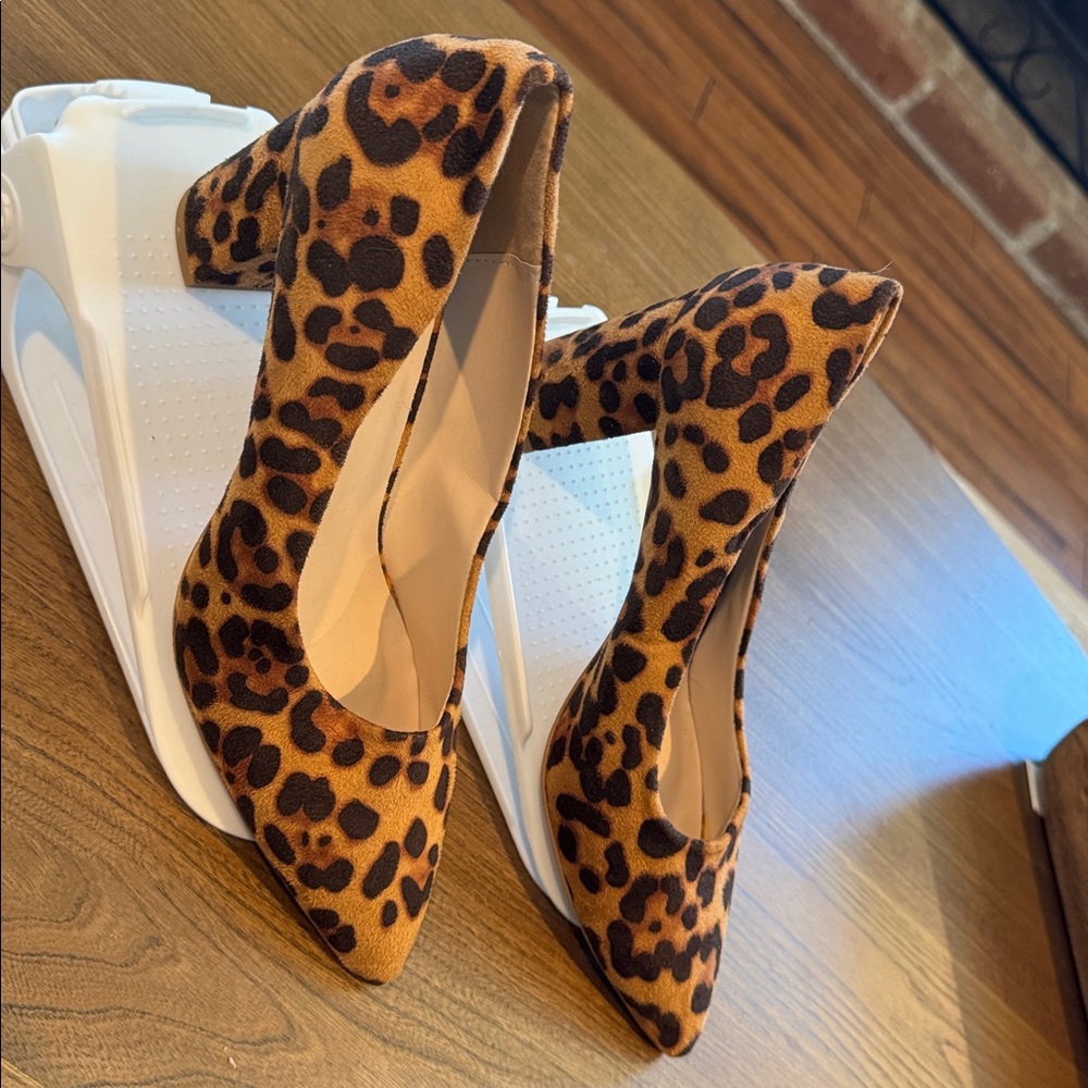 Halston Heritage Leopard Print Heels